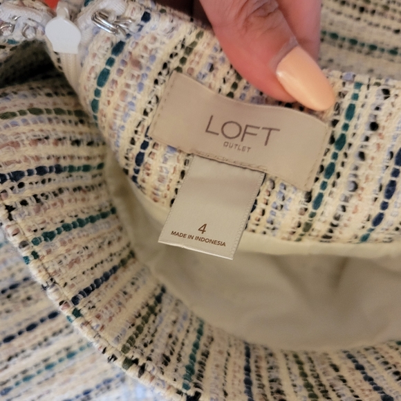 Woven work skirt with back zipper US 4 - Picture 3 of 5